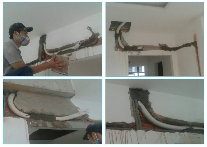 Thi công ống đồng âm trần